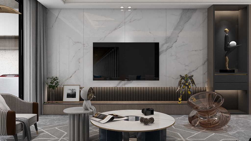 金舟装饰AZ-《佳大银湾》现代轻奢|145㎡四居-装修设计方案