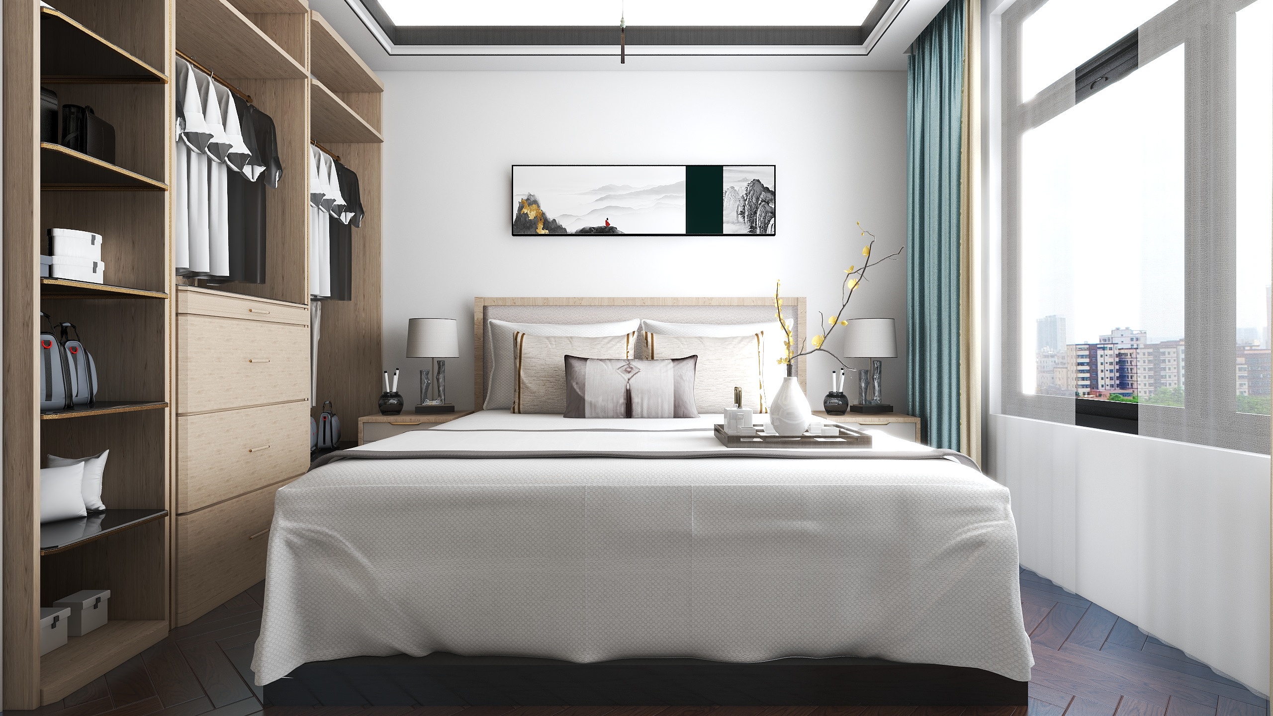 LDS7013-瑞和园89.50㎡B户型3室2厅1卫-装修设计方案