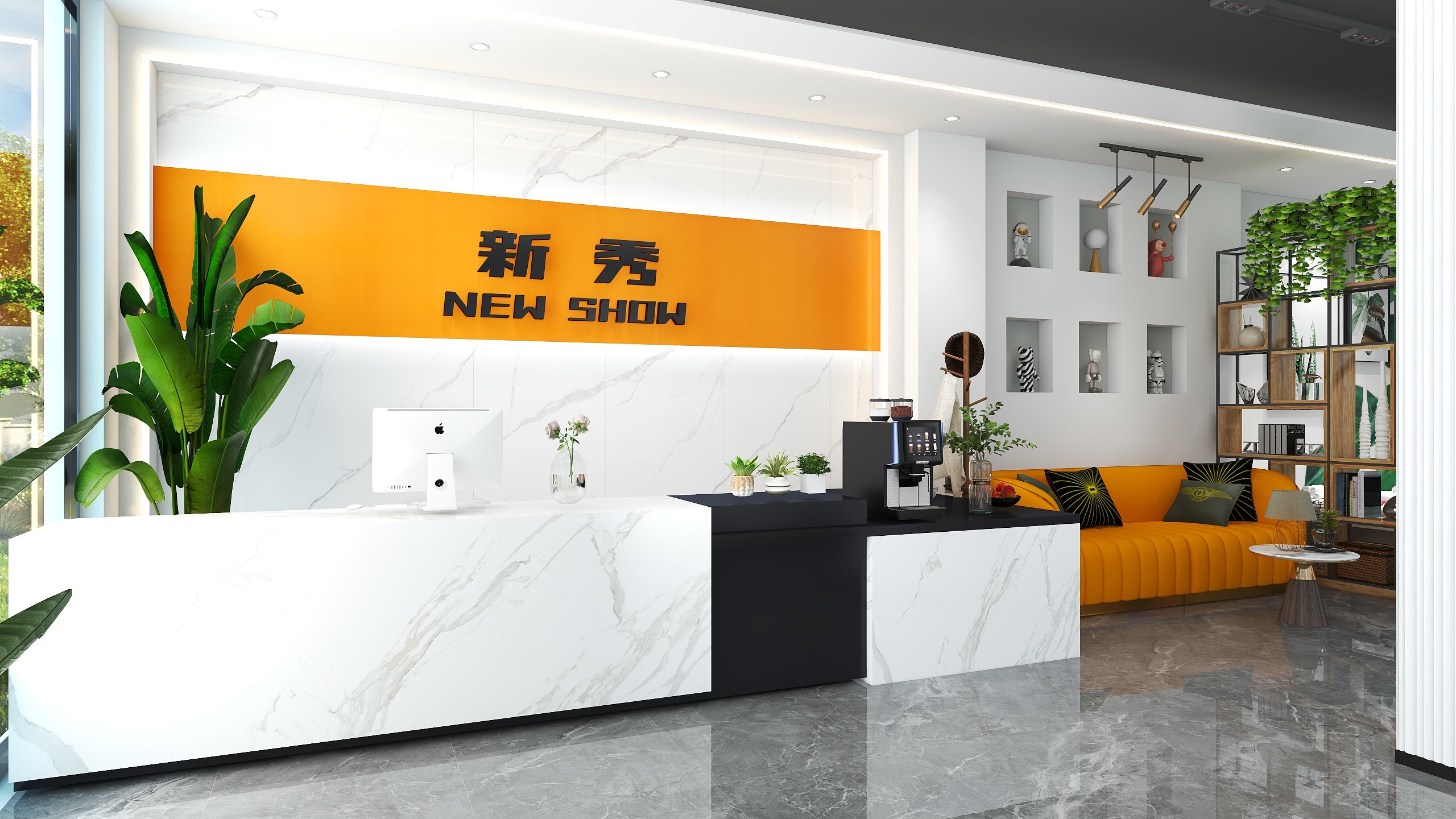 星辰大海空间设计-美发店-装修设计方案