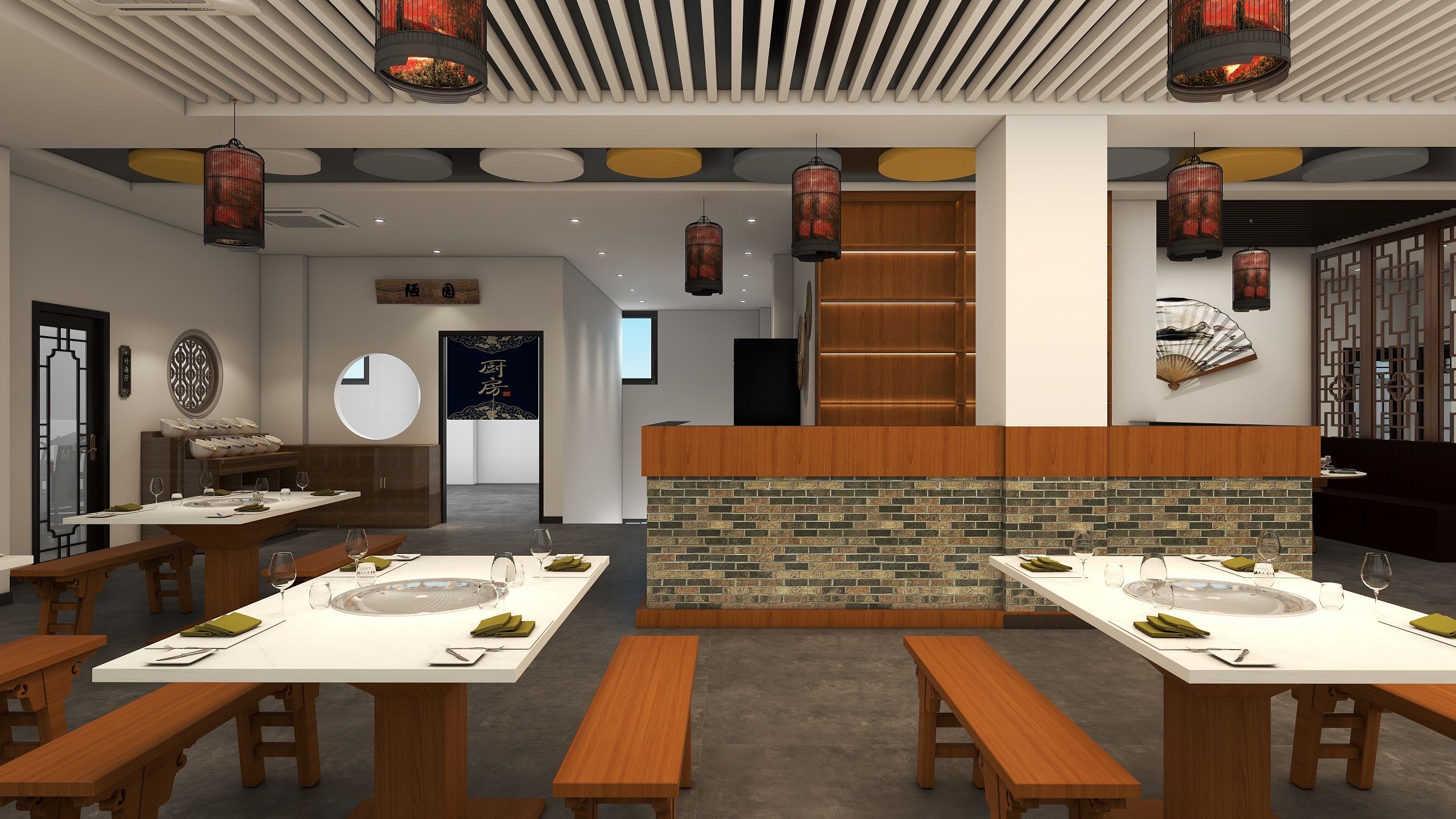 卡子KA-贵州-花江狗肉火锅-装修设计方案