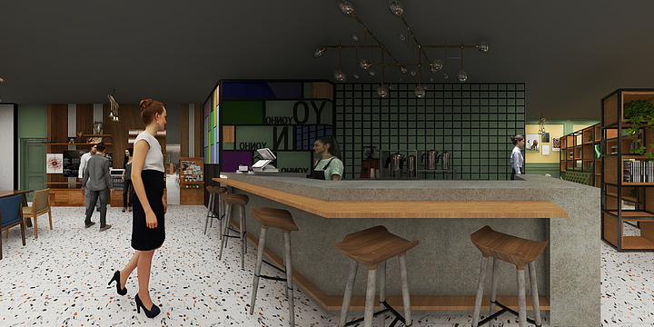 武汉东方世纪装饰-喻园食堂项目-装修设计方案