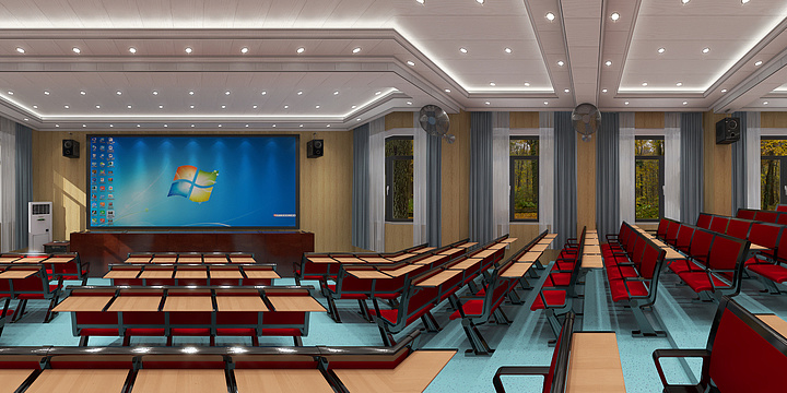 名典木饰面蜂窝板-龙门中学-装修设计方案