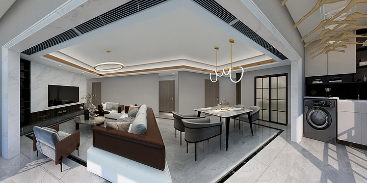 宇屹定制-万科金域蓝湾-装修设计方案