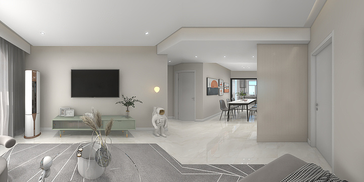 莒县山屿装饰-信德家园135平-装修设计方案