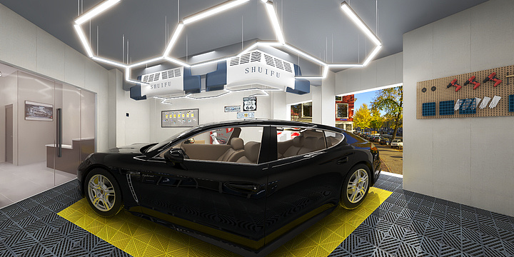 設計師李想...-国际街区南门洗车房-装修设计方案