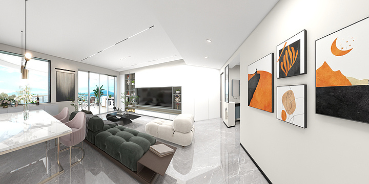 空间设计莫阳-江湾城现代-装修设计方案