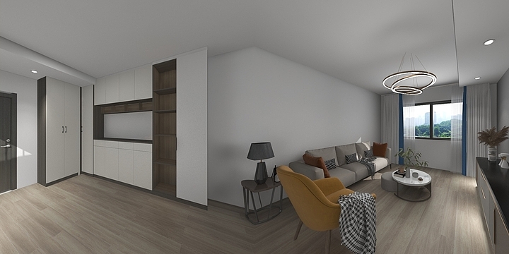 光辉定制13019619379-万科城市之光105平37号1-15-2电脑补课班-装修设计方案