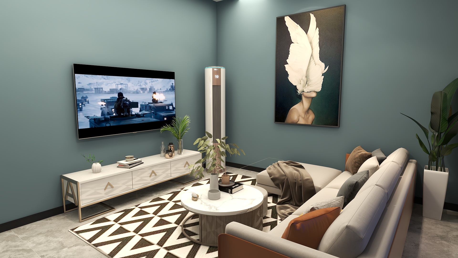 H0H-定罗山庄-四楼装修效果图