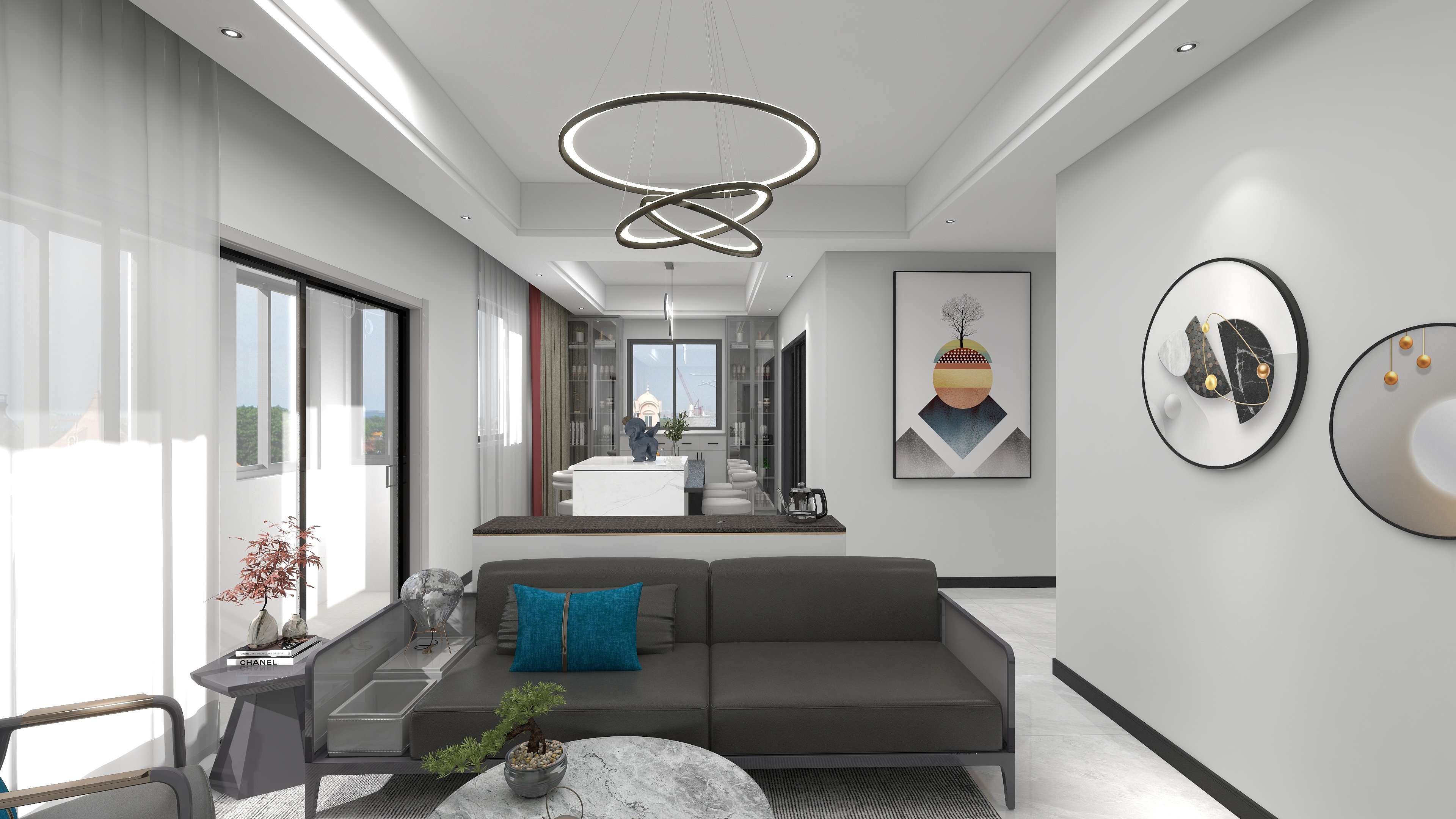 鲨鱼愛吃肉-瑞和园89.50㎡B户型3室2厅1卫-装修设计方案