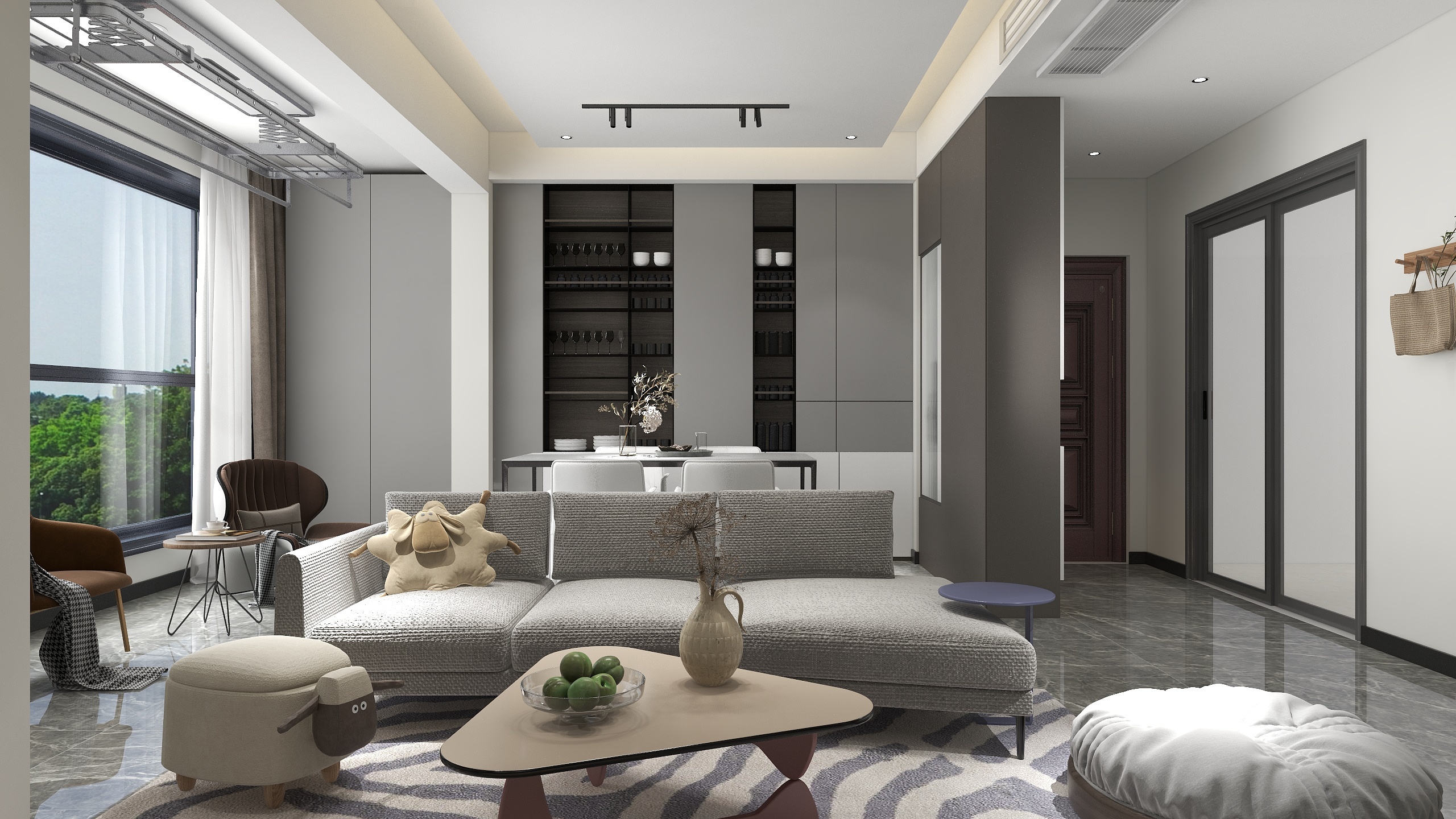 设计师龙洲-北碚-吴梅-樾景台-酷家乐.dw-装修设计方案