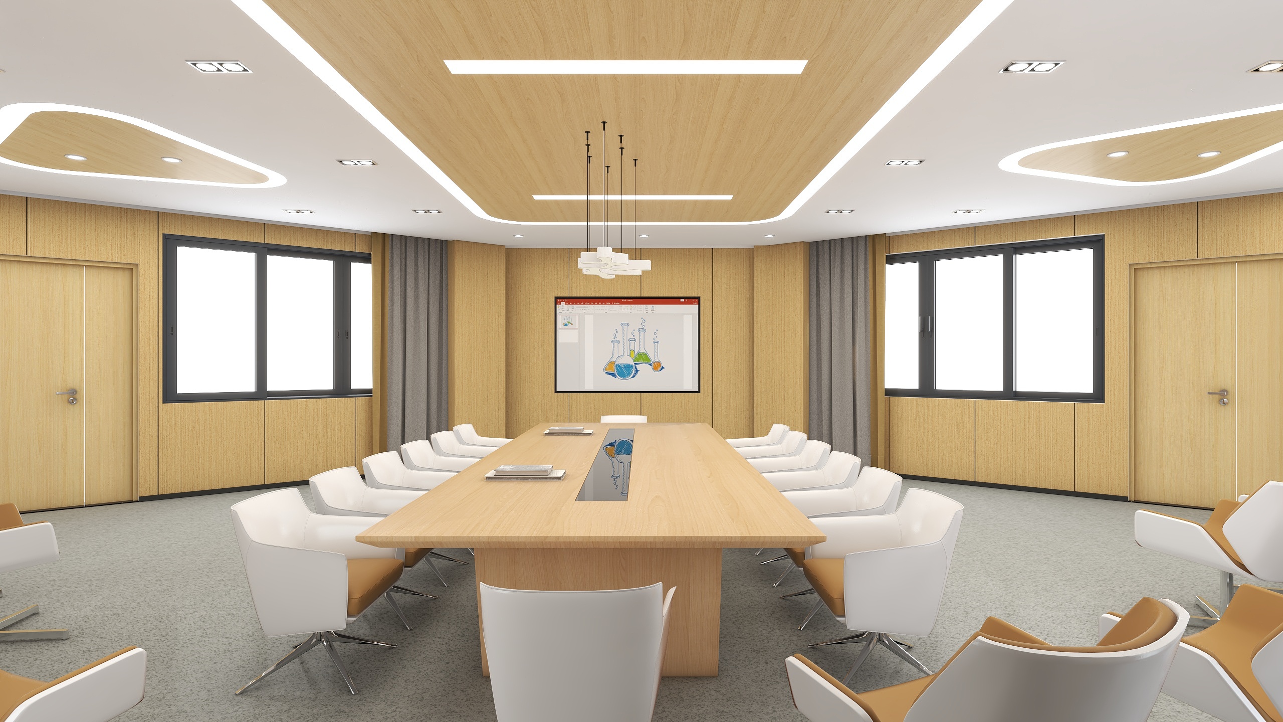 Mr_FeADI-弧形会议室-装修设计方案