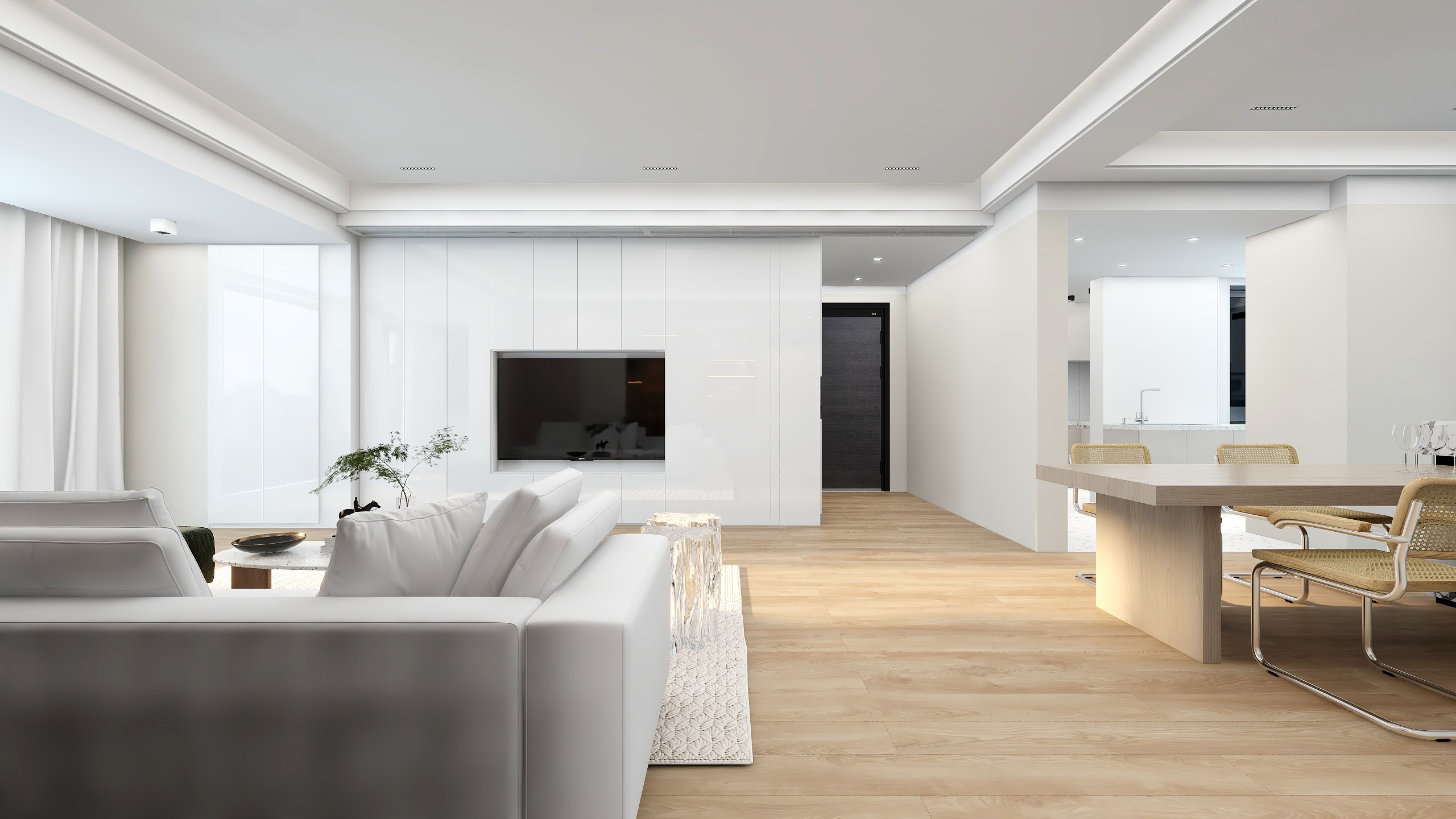 浩然一哥空间设计-公园大观160㎡北欧小清新-装修设计方案