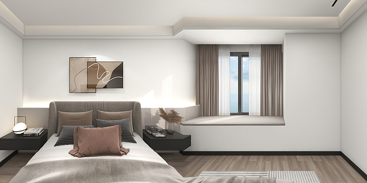 小楊搞设计-CWQ07-01 全屋酷家乐极简风-装修设计方案