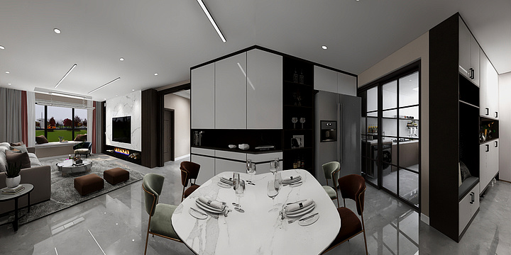 李娜咿呀呀-德睿尚品7-1704现代--李娜-装修设计方案