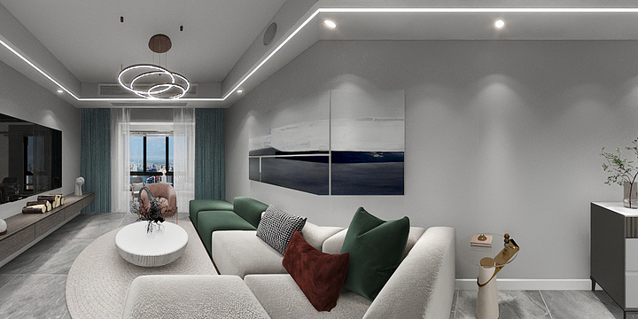 西安w设计工作室-隆基泰和万和郡-副本-装修设计方案