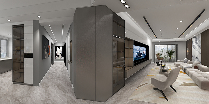 设计の阿坤-星悦城13#楼现代轻奢开放式厨房-装修设计方案