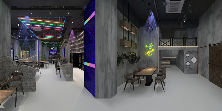 麻木之-畔山一楼改-装修设计方案