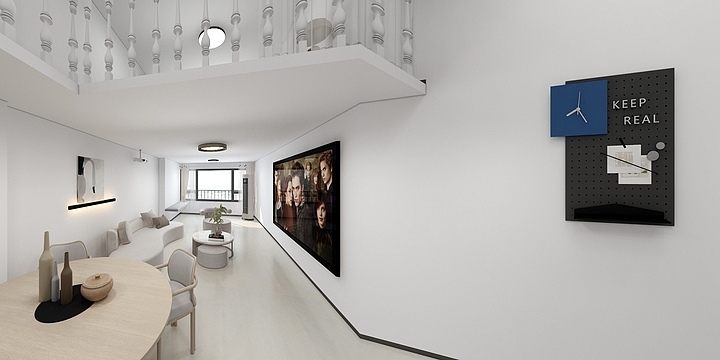 小美设计落地-市立医院背后复式-装修设计方案