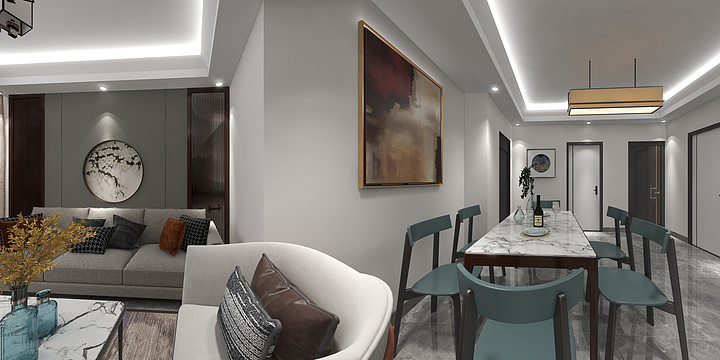 吉水县刘齐洪-新中式全屋定制-装修设计方案