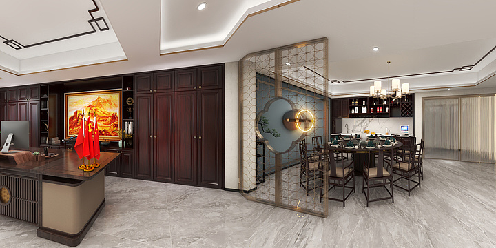 王彤-湖岸新城底商柜-装修设计方案