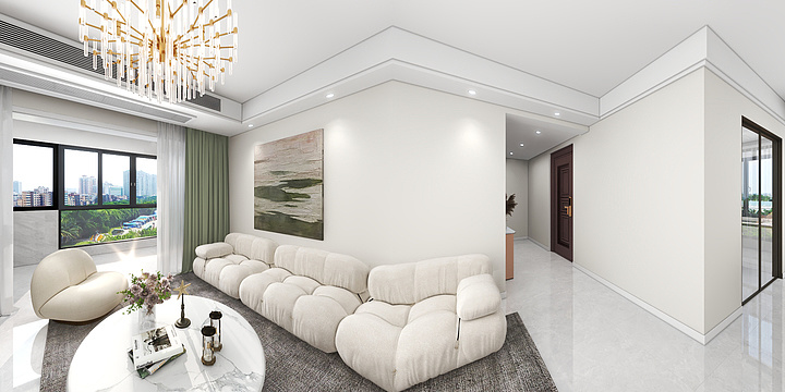 华东大区-宁波-设计师-门店-许猛-翡翠天境20#201-装修设计方案