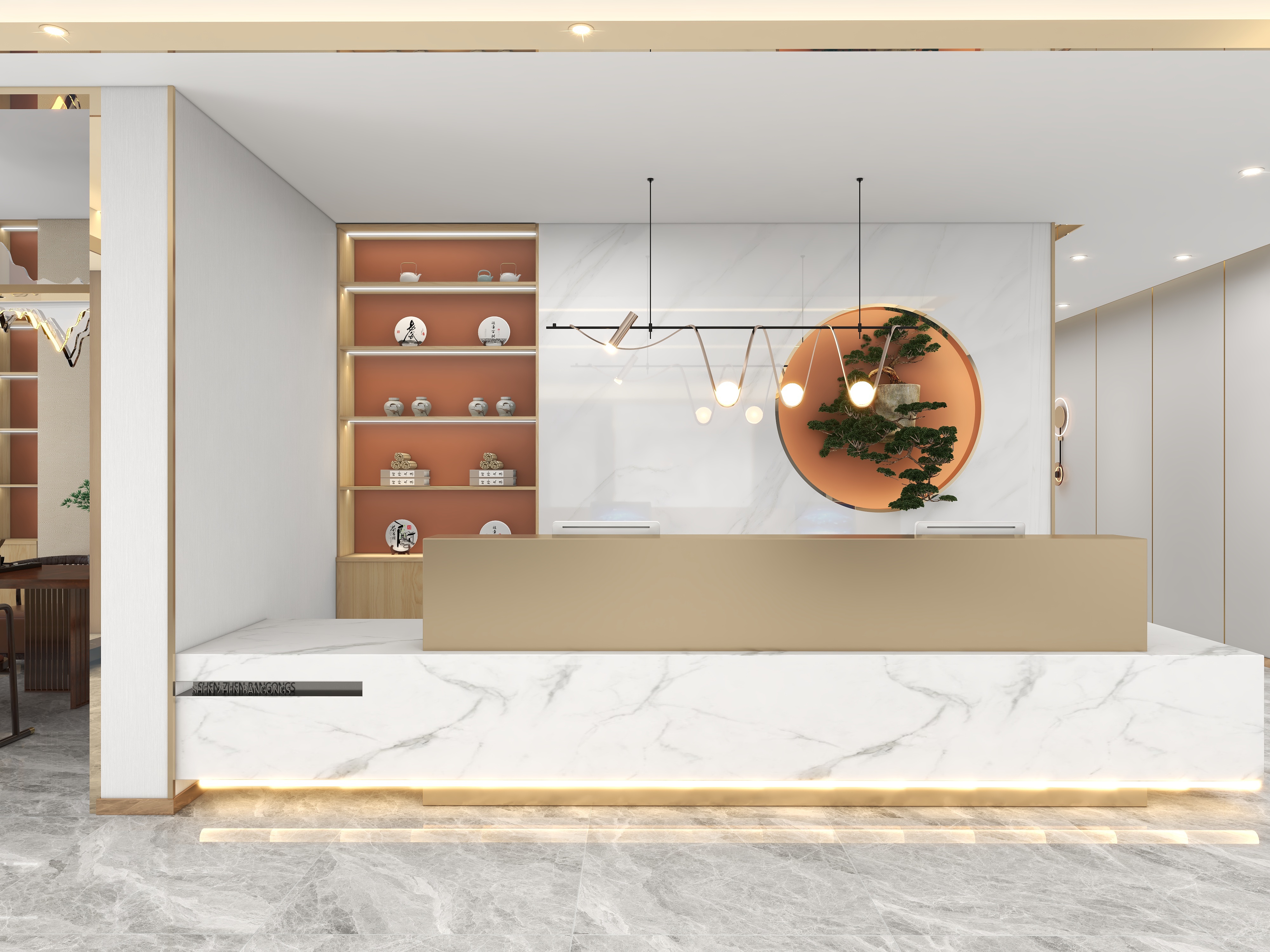 张继红-轻奢茶楼-装修设计方案