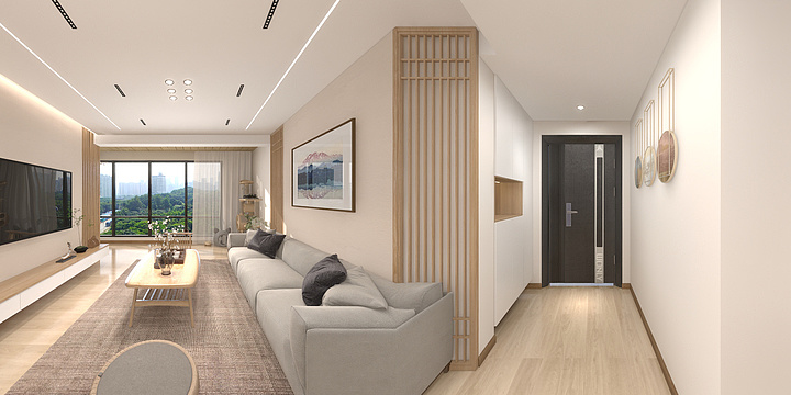 TIANP-正弘湖语苑6-404-日式-装修设计方案