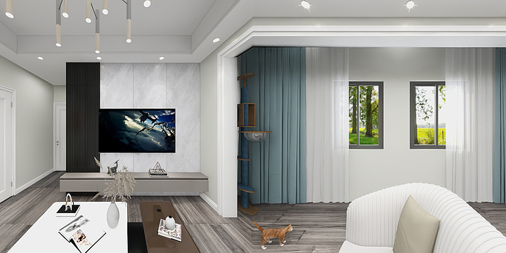 ladygirl-瑞和园89.50㎡B户型3室2厅1卫-装修设计方案