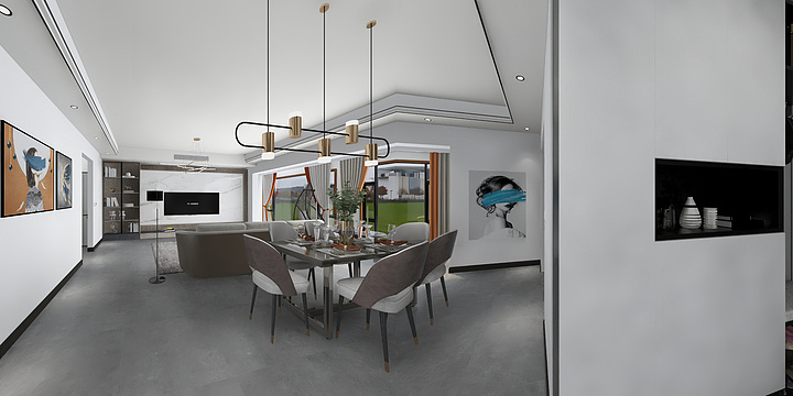 鑫森装饰设计-加德·金融广场153㎡3室-装修设计方案