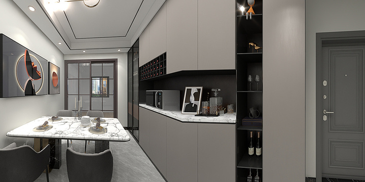 飞玥设计室-安多小镇现代简约-装修设计方案