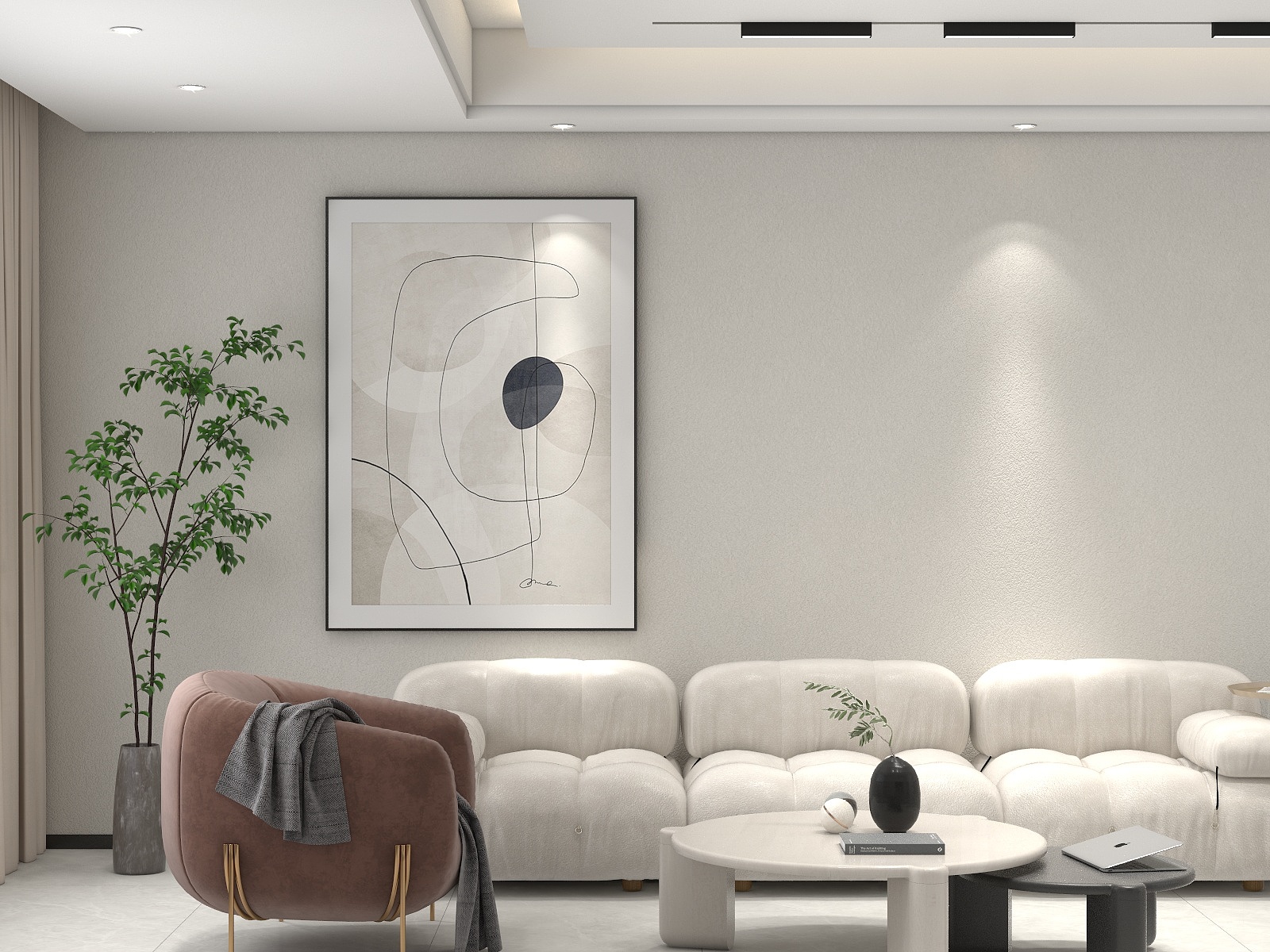 设计师Andy陈-极简奶咖，实木穿插-装修设计方案