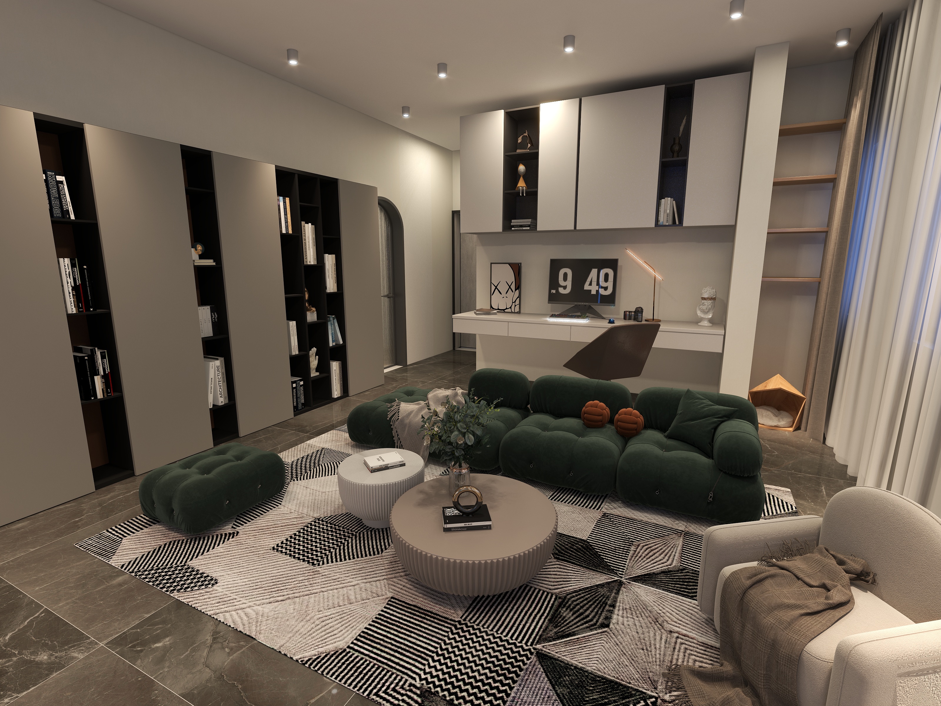 159****4519HJWM-瑞和园89.50㎡B户型3室2厅1卫-装修设计方案