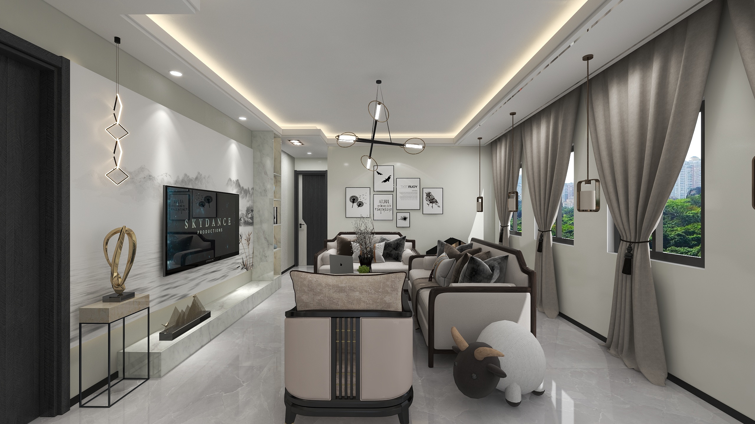 咸鱼怪-瑞和园89.50㎡B户型3室2厅1卫-装修设计方案