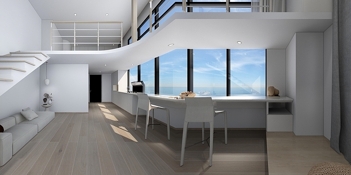 柒壹空间设计阿Q-宜尚·  朝与夕-装修设计方案