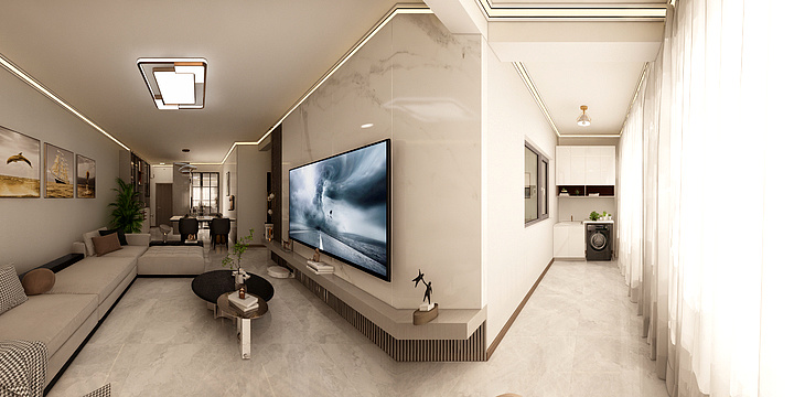 壹方空间全案设计-蓝城绿洲-装修设计方案