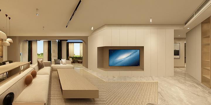 独立设计师周文诩-保利心语花园(大地砖）-装修设计方案