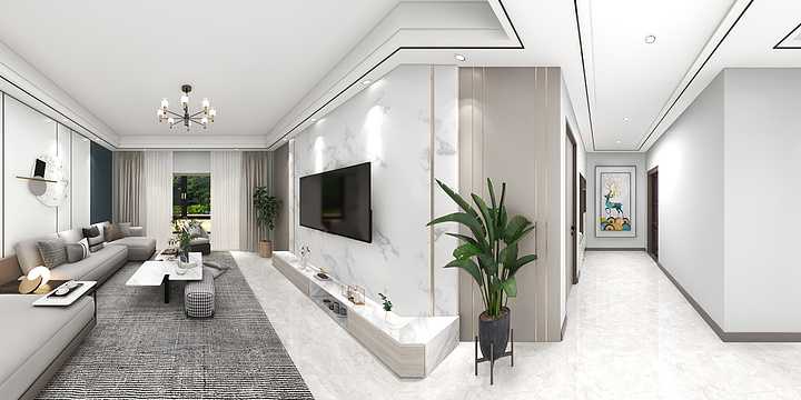 A凉风有信-中康百合新城130岳老师设计方案-装修设计方案