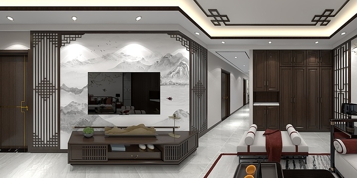 兰玉华-紫金长安新中式-装修设计方案