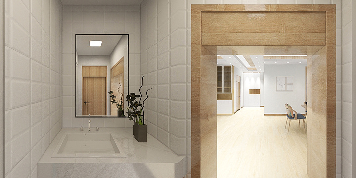 室内设计啊文-景安公馆奶油风-装修设计方案