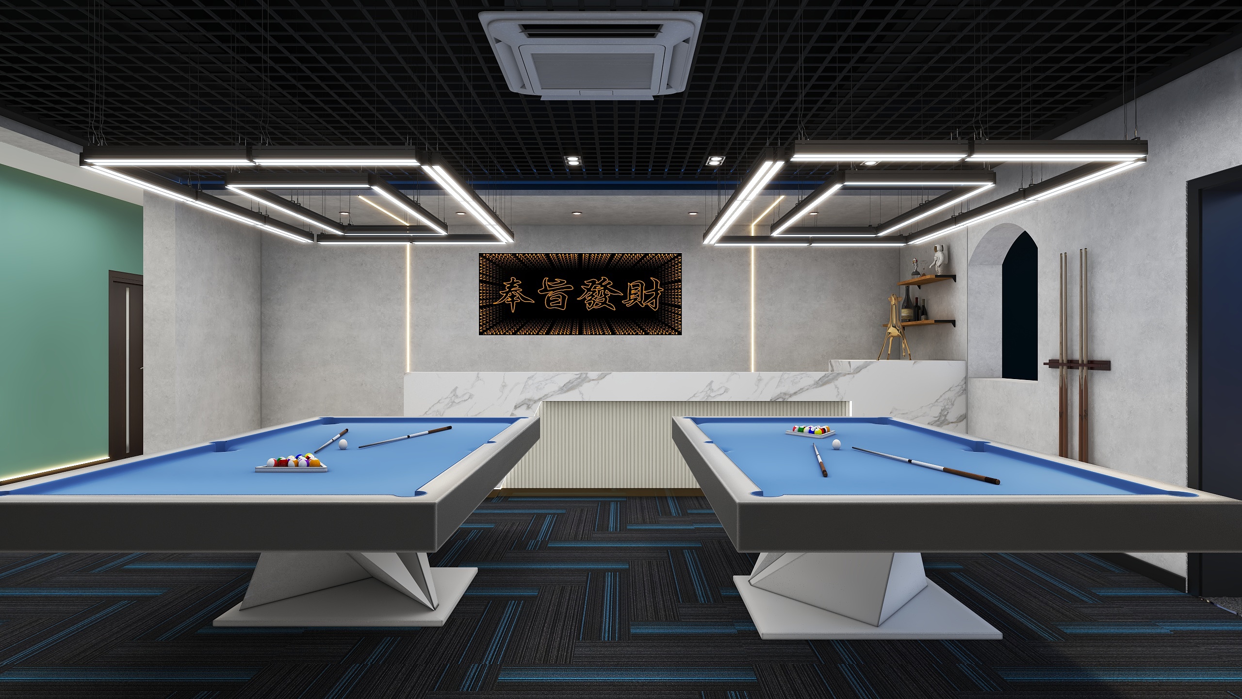 NIENNN-水东街棋牌室-装修设计方案