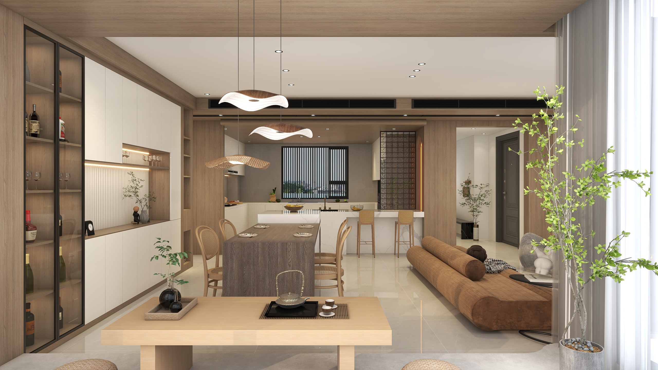 弋阳顶固1-《木荫》质朴与温度自然之所装修效果图