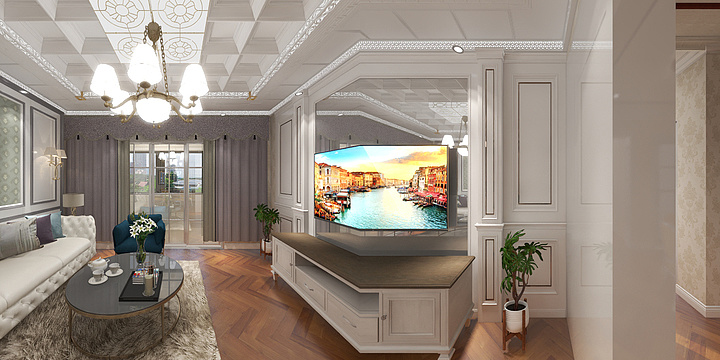 源米空间-小美式-装修设计方案