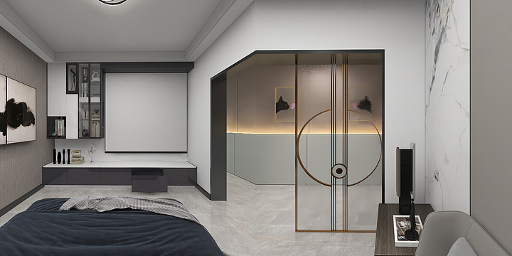 YS汀-负一楼区间.dwg-装修设计方案