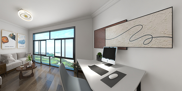 腾星建筑装饰工程设计有限公司-鑫鸿天玺户型效果图-装修设计方案