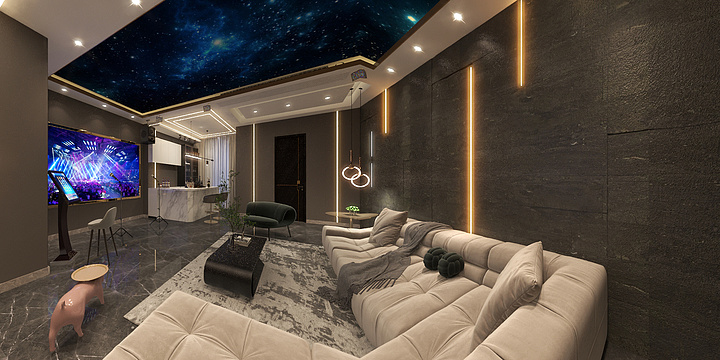 室内设计_张蕊-金龙湾会所-装修设计方案