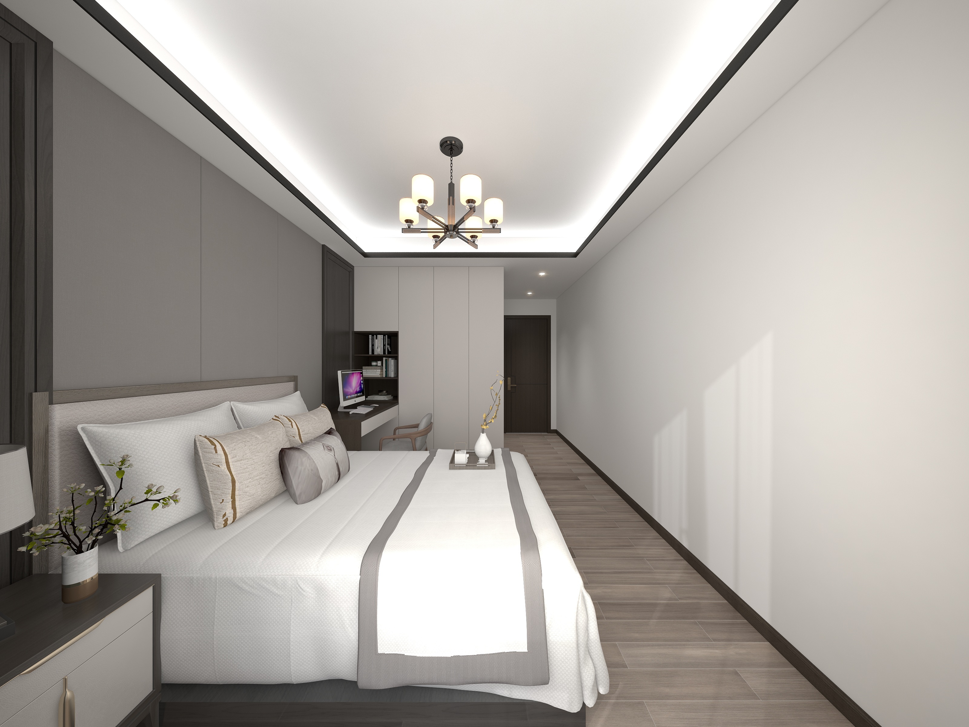 宅康美蓝wnfq-新中式风格装修效果图