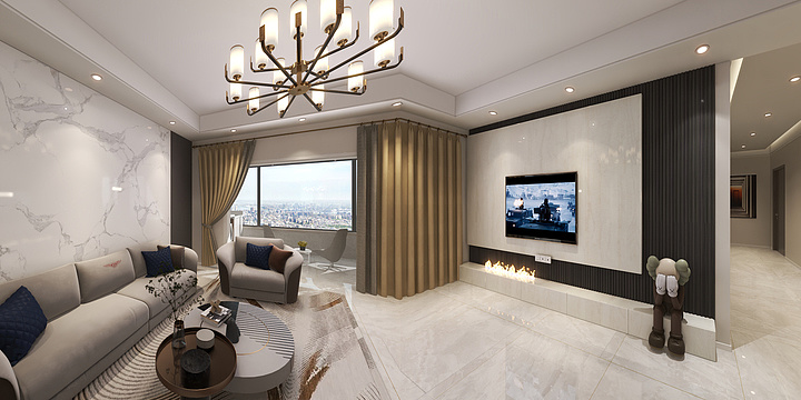 Smiyy-中粮祥云100㎡现代简约风格-装修设计方案