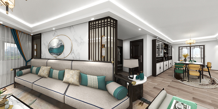 大白TYkw-业之峰-廖河新城样板间-装修设计方案