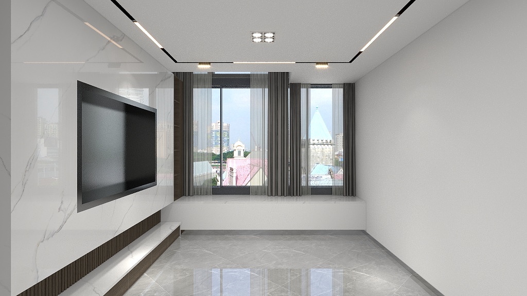 中为装饰-医药港30方户型-装修设计方案