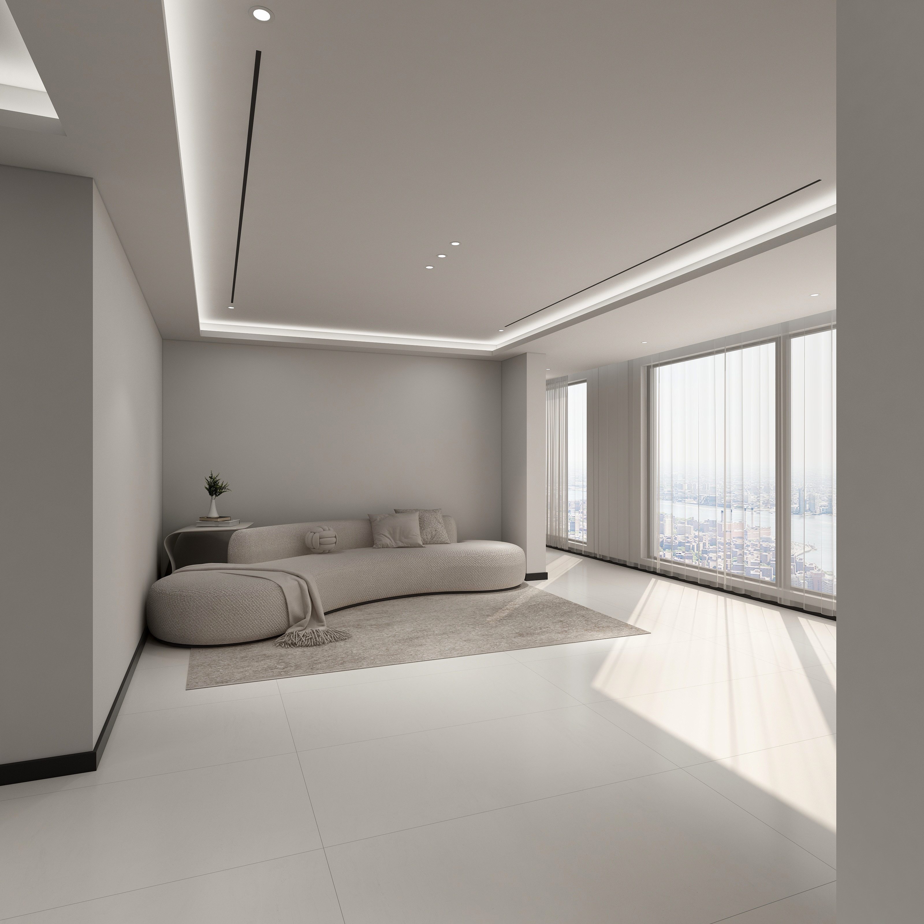 山也设计-新一线装饰-世贸230大平层现代。-装修设计方案